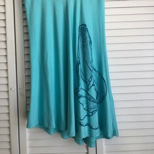 Casual skirt with whale print, Size S